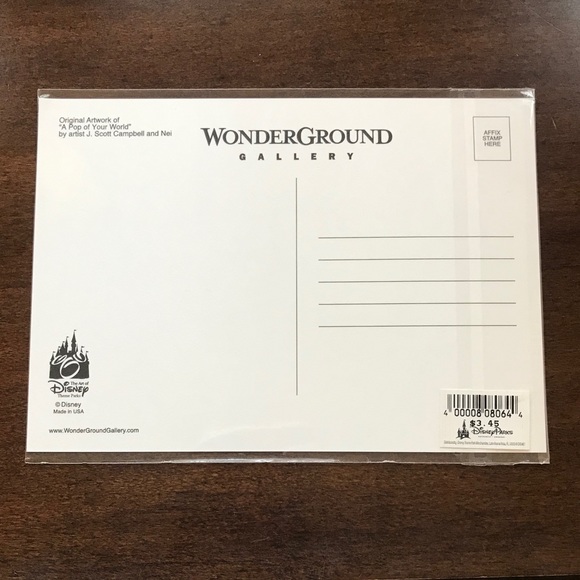 DISNEY A POP OF YOUR WORLD POSTCARD - Picture 2 of 3